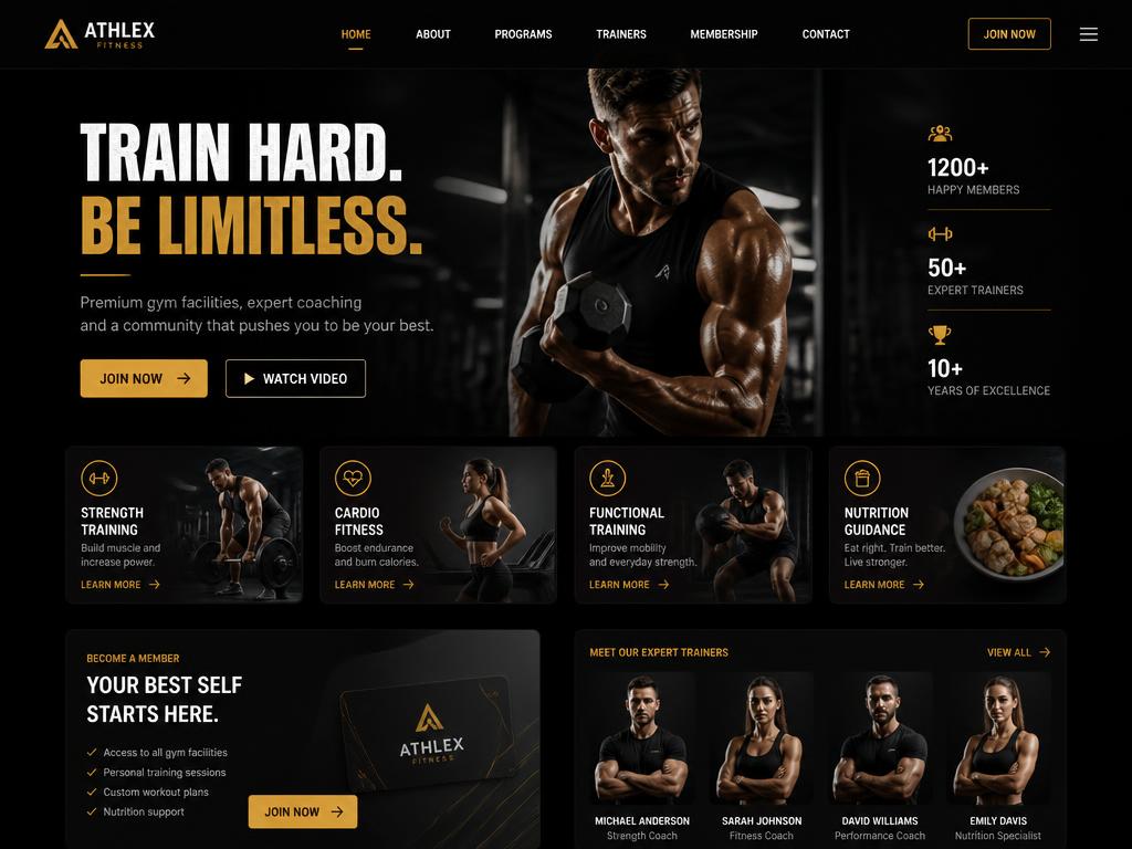 Personalised website concept preview